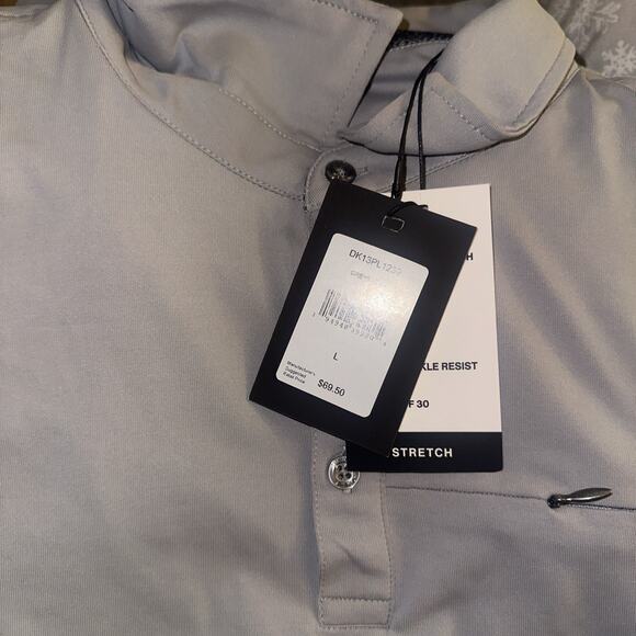 DKNY Mens Polo Shirts - Short Sleeve Quick Dri Fit Golf Polo Msrp 69.50$ Size L - Picture 4 of 4